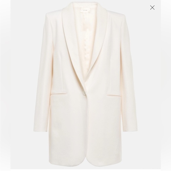 The Row Jerry Jacket in Wool Cream Blazer Size 12 NWT - Picture 2 of 16